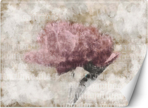 Carta-Da-Parati,-Fiori-astratti-in-colori-pastello