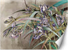 Carta-Da-Parati,-Fiori-di-Iris-Struttura-in-cemento