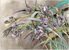 Carta-Da-Parati,-Fiori-di-Iris-Struttura-in-cemento