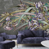 Carta-Da-Parati,-Fiori-di-Iris-Viola-Piante