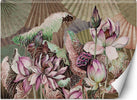 Carta-Da-Parati,-Fiori-di-loto-Bouquet-di-fiori-Piante