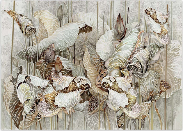 Carta-Da-Parati,-Fiori-di-loto-santo