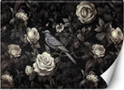 Carta-Da-Parati,-Fiori-grigi
