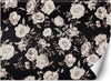 Carta-Da-Parati,-Fiori-in-bianco-e-nero