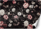 Carta-Da-Parati,-Fiori-Peonie-Rose