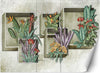 Carta-Da-Parati,-Fiori-Piante-Astratte