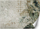 Carta-Da-Parati,-Foglie-di-Monstera-Foglie-di-cemento-Verde