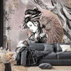 Carta-Da-Parati,-Geisha-Oriente-Bambù-Giappone