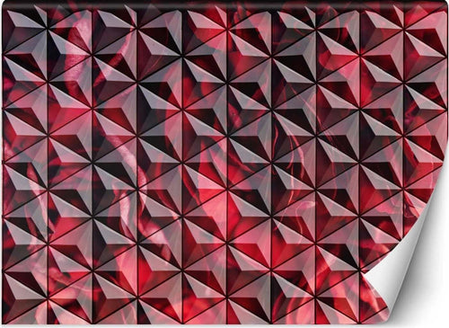 Carta-Da-Parati,-Geometria-rossa