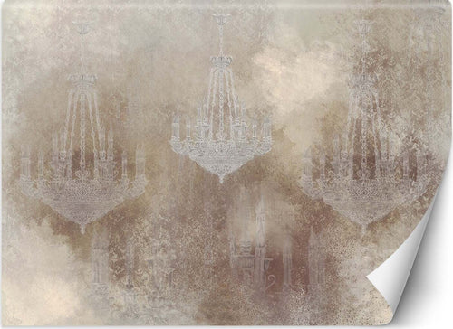 Carta-Da-Parati,-Lampadario-Calcestruzzo-Marrone-Beige