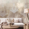 Carta-Da-Parati,-Lampadario-Calcestruzzo-Marrone-Beige