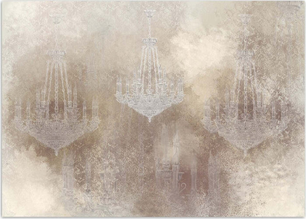 Carta-Da-Parati,-Lampadario-Calcestruzzo-Marrone-Beige