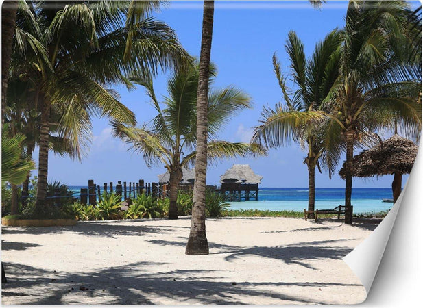 Carta-Da-Parati,-Maldive-Spiaggia-Paradiso-delle-Palme