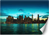 Carta-Da-Parati,-Manhattan-al-tramonto