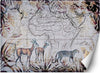 Carta-Da-Parati,-Mappa-del-mondo-Animali-selvatici