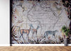 Carta-Da-Parati,-Mappa-del-mondo-Animali-selvatici