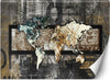 Carta-Da-Parati,-Mappa-del-mondo-in-stile-vintage