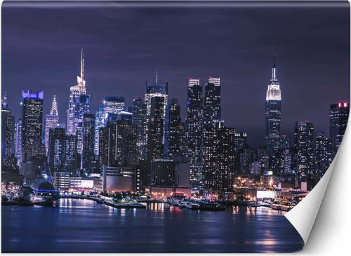 Carta-Da-Parati,-New-York-di-notte