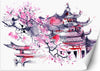 Carta-Da-Parati,-Pagoda-giapponese