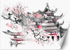 Carta-Da-Parati,-Pagoda-giapponese