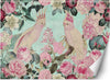 Carta-Da-Parati,-Pappagalli-rosa-shabby-chic