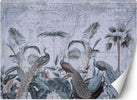 Carta-Da-Parati,-Pavoni-ai-tropici