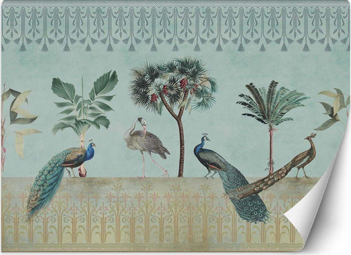 Carta-Da-Parati,-Pavoni-Uccelli-Tropicali-Natura