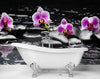 Carta-Da-Parati,-Pietre-e-orchidee-zen