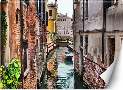 Carta-Da-Parati,-Ponte-e-gondola-di-Venezia