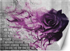 Carta-Da-Parati,-Rosa-viola-effetto-mattone-3D
