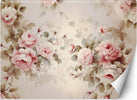 Carta-Da-Parati,-Rose-Shabby-Chic