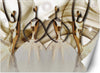 Carta-Da-Parati,-Sagome-femminili-Oro-astratto
