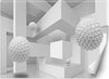 Carta-Da-Parati,-Sfere-3d-geometriche-astratte