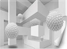 Carta-Da-Parati,-Sfere-3d-geometriche-astratte