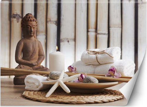 Carta-Da-Parati,-Statua-di-Buddha-in-una-spa
