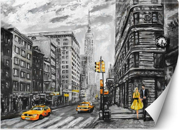 Carta-Da-Parati,-Taxi-di-New-York