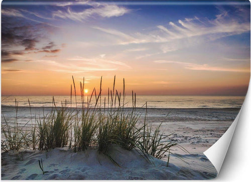 Carta-Da-Parati,-Tramonto-su-una-spiaggia