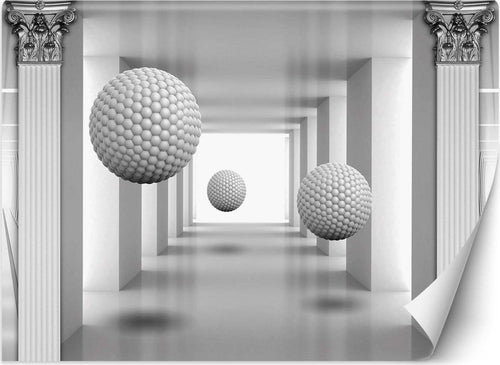 Carta-Da-Parati,-Tunnel-3D-sfere-ottiche