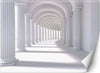 Carta-Da-Parati,-Tunnel-in-bianco-3d