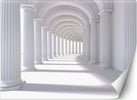 Carta-Da-Parati,-Tunnel-in-bianco-3d