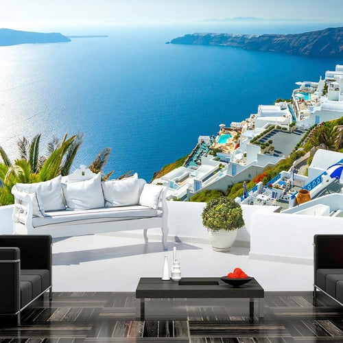 Carta-da-Parati-View-on-Santorini-Collezione-Casa