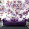 Carta-Da-Parati,-Viollet-viola-Iris-Flower-dipinto-a-mano