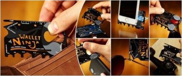 CARTA DI CREDITO TASCA PORTACARTE NINJA 18IN1 STRUMENTO MULTI-UTILIZZO ATTREZZI CACCIAVITE GADGET REGALO FAI DA TE Fai da te/Utensili elettrici e a mano/Utensili a mano/Cacciaviti/Set cacciaviti Trade Shop italia - Napoli, Commerciovirtuoso.it
