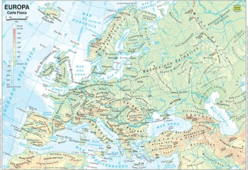 Carta geografica Europa - scolastica - plastificata - 297 x 420 mm - Belletti [multipack] 20 pezzi Cancelleria e prodotti per ufficio/Scuola e materiale didattico/Materiale didattico/Geografia/Mappe Eurocartuccia - Pavullo, Commerciovirtuoso.it