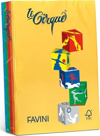 Carta Le Cirque - A4 - 80 gr - mix 4 colori intensi - Favini - conf. 200 fogli Casa e cucina/Hobby creativi/Carta e lavorazione della carta/Carta/Carta decorativa Eurocartuccia - Pavullo, Commerciovirtuoso.it