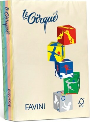 Carta Le Cirque - A4 - 80 gr - mix 4 colori pastello - Favini - conf. 200 fogli Casa e cucina/Hobby creativi/Carta e lavorazione della carta/Carta/Carta decorativa Eurocartuccia - Pavullo, Commerciovirtuoso.it