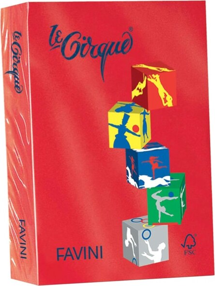 Carta Le Cirque - A4 - 80 gr - rosso scarlatto 209 - Favini - conf. 500 fogli Casa e cucina/Hobby creativi/Carta e lavorazione della carta/Carta/Carta decorativa Eurocartuccia - Pavullo, Commerciovirtuoso.it
