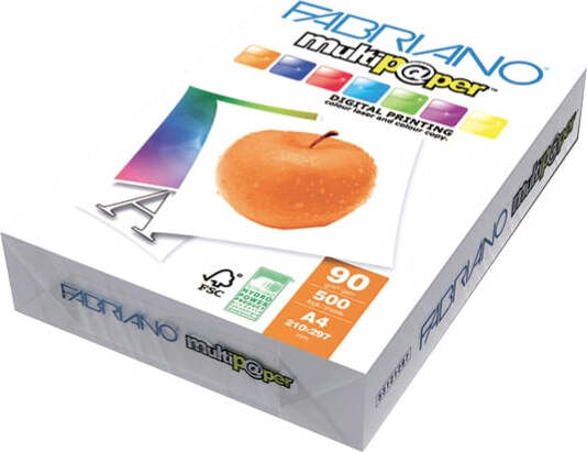 Carta Multipaper - A3 - 90 gr - FSC - bianco - Fabriano - conf. 500 fogli [multipack] 4 pezzi Cancelleria e prodotti per ufficio/Carta blocchi e quaderni/Carta/Carta per fotocopiatrici e stampanti/Carta per fotocopiatrice e multiuso Eurocartuccia - Pavullo, Commerciovirtuoso.it