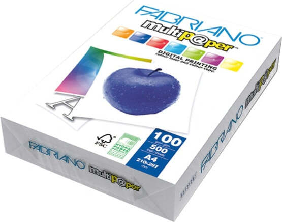 Carta Multipaper - A3 - bianco - 100 gr - Fabriano - conf. 500 fogli Cancelleria e prodotti per ufficio/Carta blocchi e quaderni/Carta/Carta per fotocopiatrici e stampanti/Carta per fotocopiatrice e multiuso Eurocartuccia - Pavullo, Commerciovirtuoso.it