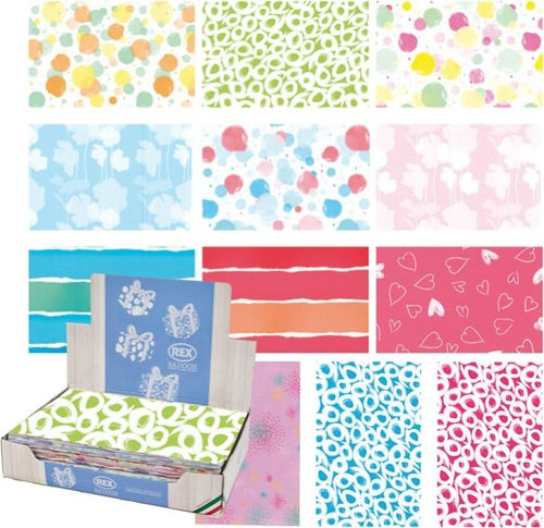 Carta regalo - raso - Primavera - 70 x 100 cm - Rex Sadoch - scatola 100 fogli Casa e cucina/Hobby creativi/Articoli per confezioni regalo/Carta da regalo Eurocartuccia - Pavullo, Commerciovirtuoso.it